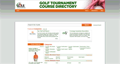 Desktop Screenshot of golftournamentcoursedirectory.com