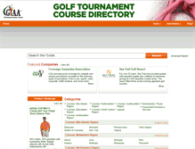 Tablet Screenshot of golftournamentcoursedirectory.com
